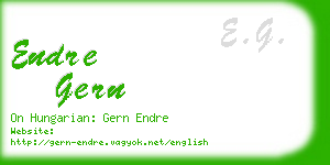 endre gern business card